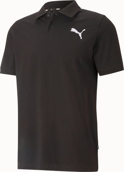 Czarny t-shirt Puma z krótkim rękawem w stylu klasycznym