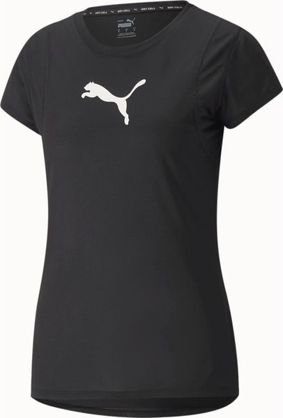 Czarny t-shirt Puma z okrągłym dekoltem