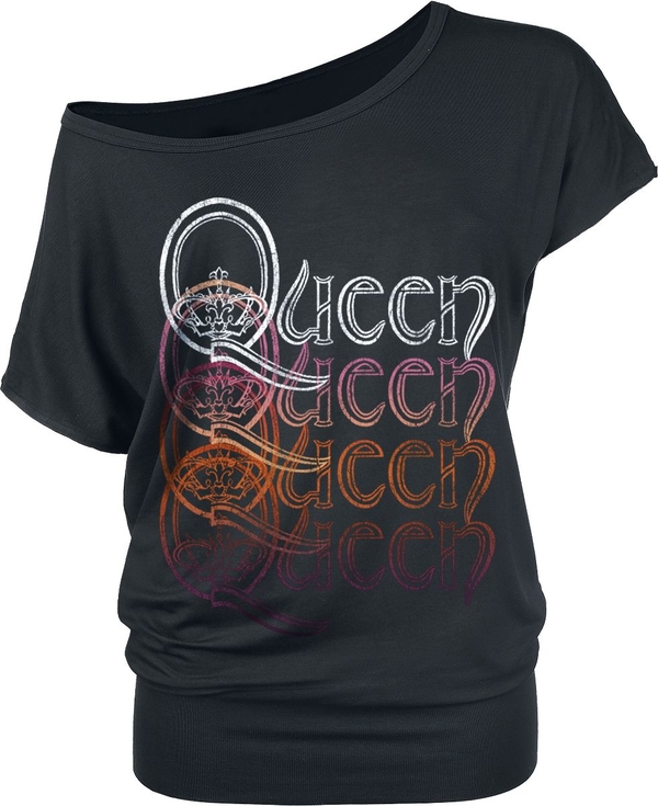 Czarny t-shirt Queen
