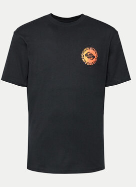 Czarny t-shirt Quiksilver z nadrukiem