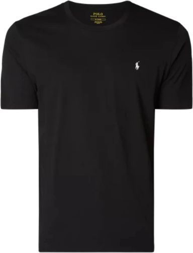 Czarny t-shirt Ralph Lauren z krótkim rękawem