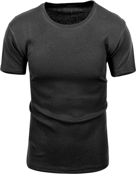 Czarny t-shirt Recea w stylu casual
