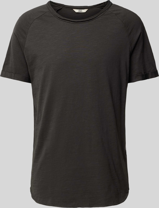 Czarny t-shirt Redefined Rebel z bawełny w stylu casual