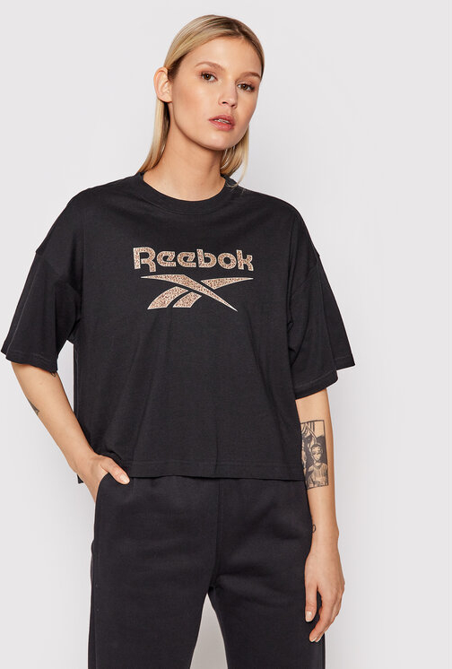 Czarny t-shirt Reebok