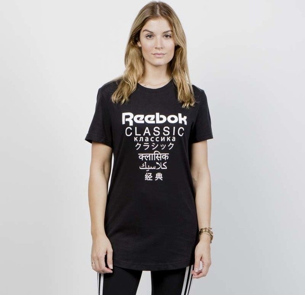 Czarny t-shirt Reebok Classic