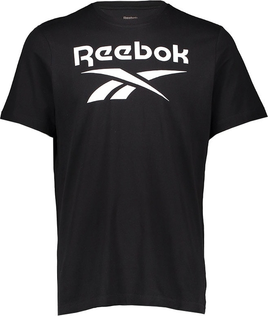Czarny t-shirt Reebok z bawełny