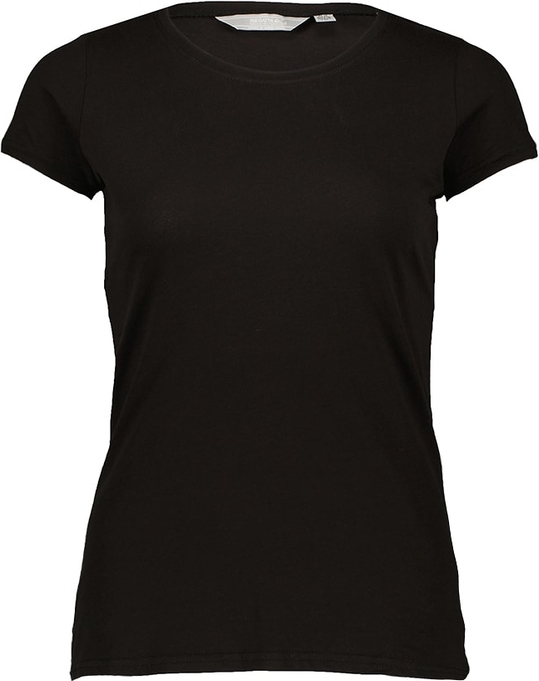 Czarny t-shirt Regatta w stylu casual z krótkim rękawem