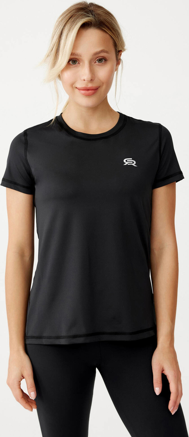 Czarny t-shirt Rough Radical w sportowym stylu termoaktywny