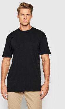 Czarny t-shirt Selected Homme w stylu casual z krótkim rękawem