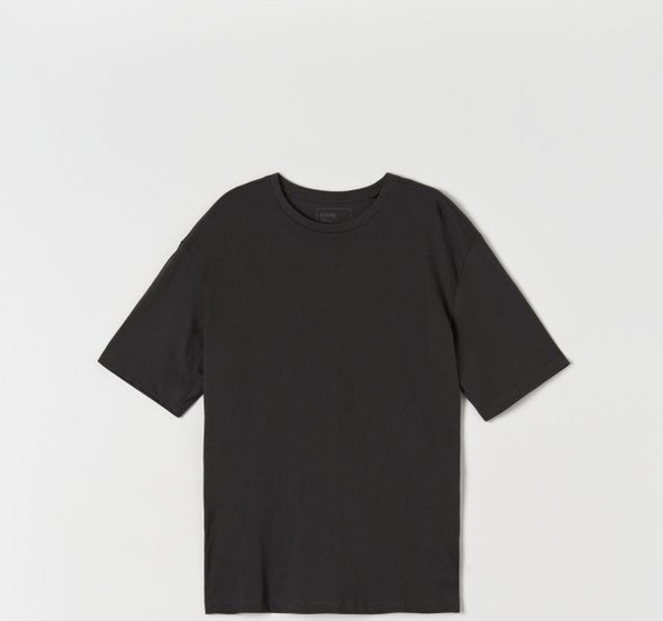 Czarny t-shirt Sinsay z bawełny