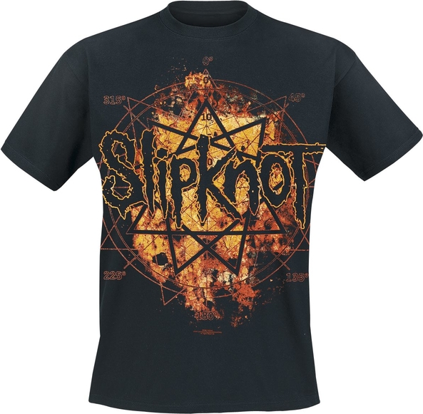 Czarny t-shirt Slipknot z bawełny