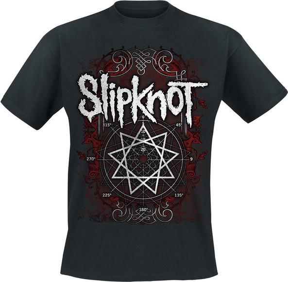 Czarny t-shirt Slipknot z bawełny
