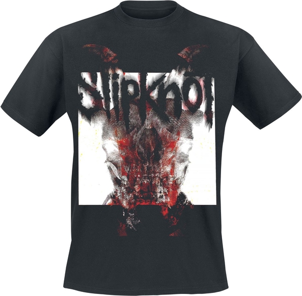 Czarny t-shirt Slipknot z krótkim rękawem