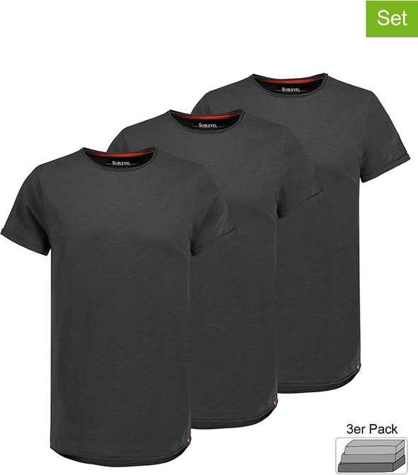 Czarny t-shirt SUBLEVEL