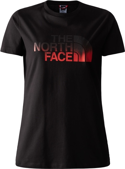 Czarny t-shirt The North Face z krótkim rękawem w stylu casual