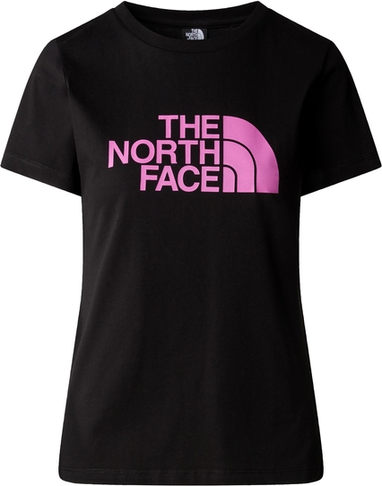 Czarny t-shirt The North Face z krótkim rękawem z bawełny w stylu klasycznym