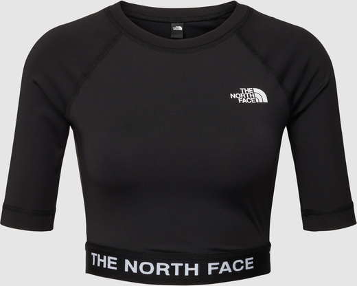 Czarny t-shirt The North Face z krótkim rękawem z okrągłym dekoltem