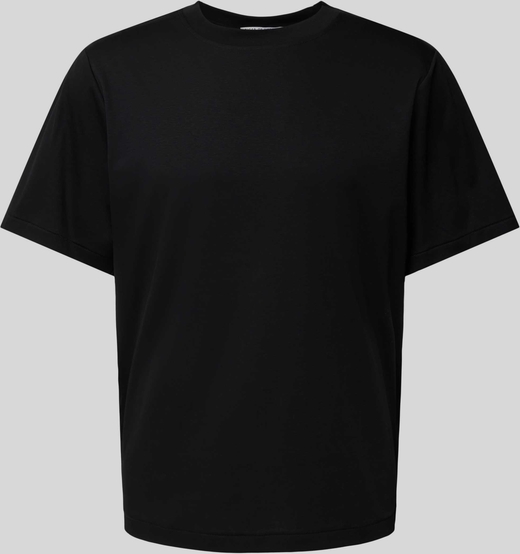 Czarny t-shirt Tiger Of Sweden z krótkim rękawem z bawełny