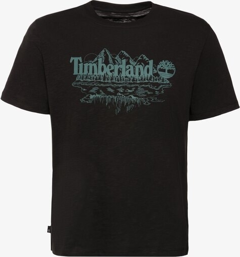 Czarny t-shirt Timberland w młodzieżowym stylu