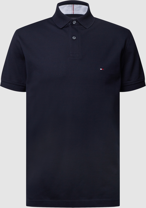 Czarny t-shirt Tommy Hilfiger z bawełny z krótkim rękawem w stylu casual