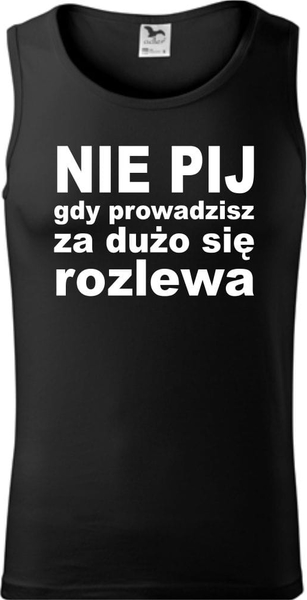 Czarny t-shirt TopKoszulki.pl w młodzieżowym stylu