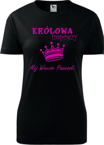Czarny t-shirt TopKoszulki.pl z bawełny w młodzieżowym stylu z krótkim rękawem