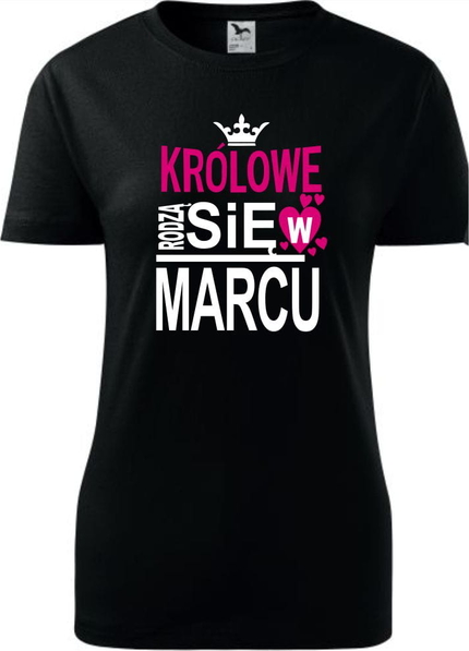 Czarny t-shirt TopKoszulki.pl z bawełny w młodzieżowym stylu z okrągłym dekoltem