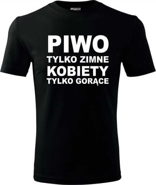 Czarny t-shirt TopKoszulki.pl z krótkim rękawem