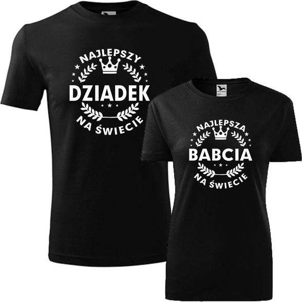 Czarny t-shirt TopKoszulki.pl z okrągłym dekoltem w młodzieżowym stylu