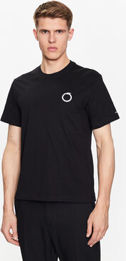 Czarny t-shirt Trussardi w stylu casual z krótkim rękawem