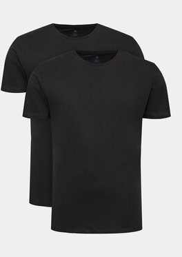 Czarny t-shirt U.S. Polo z krótkim rękawem w stylu casual