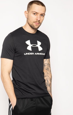Czarny t-shirt Under Armour z krótkim rękawem
