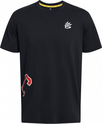 Czarny t-shirt Under Armour z krótkim rękawem w sportowym stylu