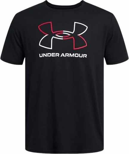 Czarny t-shirt Under Armour z tkaniny w sportowym stylu