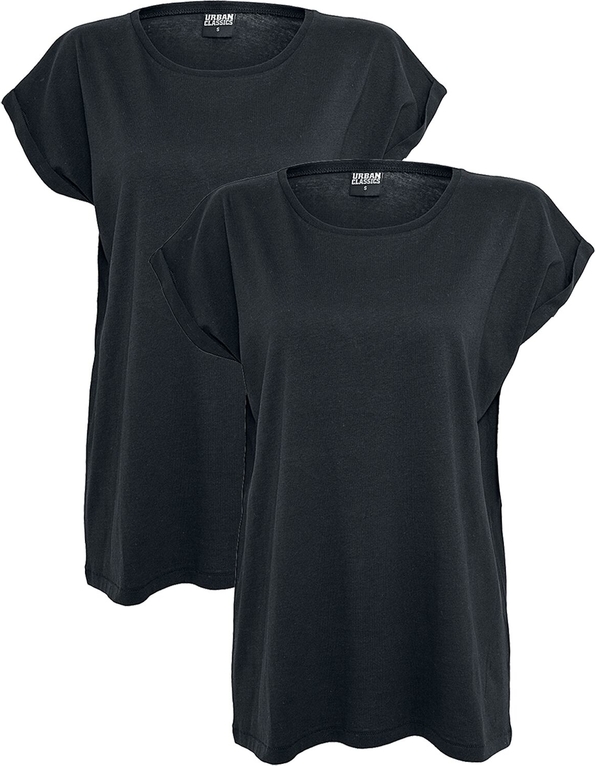 Czarny t-shirt Urban Classics z bawełny z krótkim rękawem