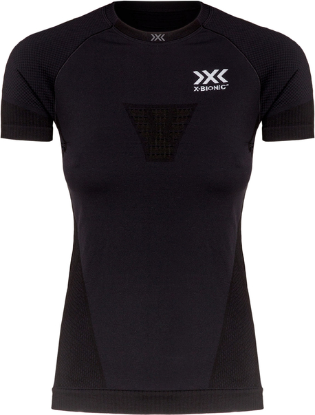 Czarny t-shirt X Bionic z okrągłym dekoltem