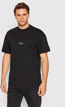 Czarny t-shirt Young Poets Society z krótkim rękawem w stylu casual