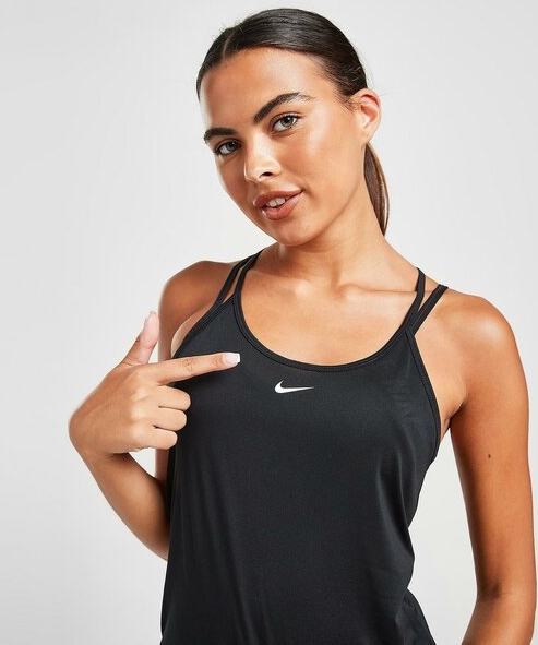 Czarny top Nike w sportowym stylu
