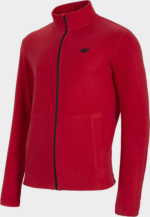 Czerwona bluza 4F z plaru w sportowym stylu