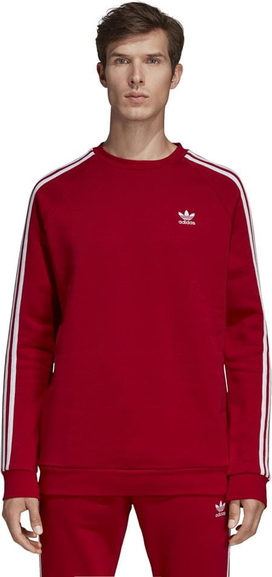 Czerwona bluza Adidas z bawełny