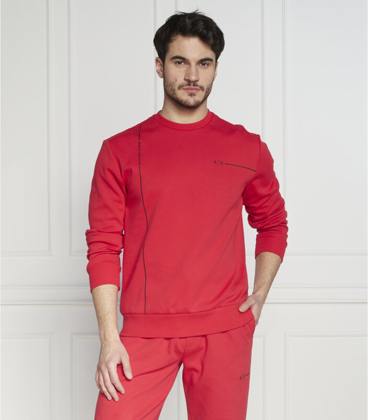 Czerwona bluza Armani Exchange w stylu casual z bawełny