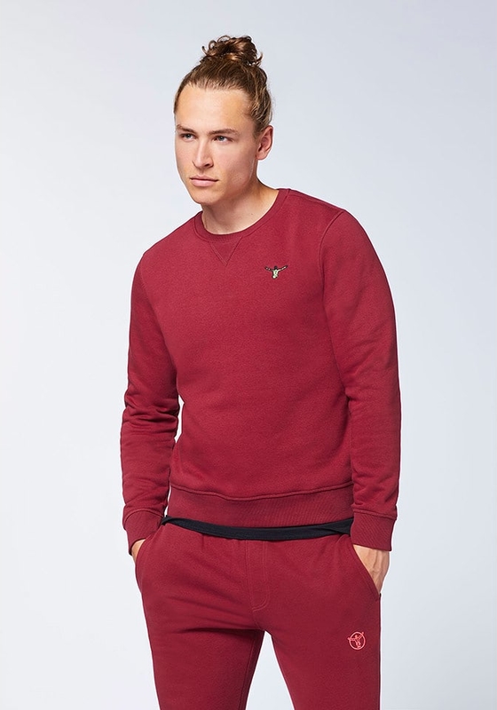 Czerwona bluza Chiemsee w stylu casual z bawełny