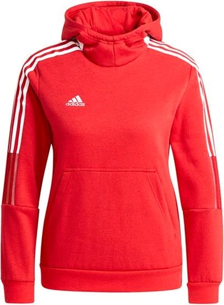 Czerwona bluza dziecięca Adidas w paseczki