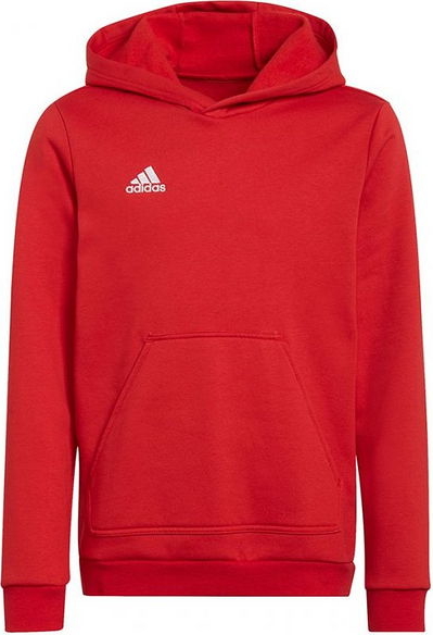 Czerwona bluza dziecięca Adidas z bawełny dla chłopców