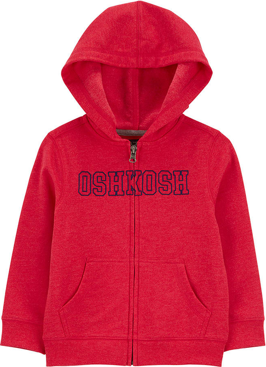 Czerwona bluza dziecięca OshKosh z bawełny