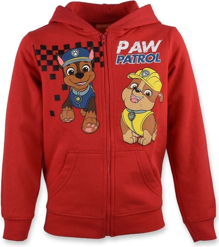 Czerwona bluza dziecięca Psi Patrol dla chłopców