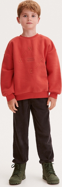 Czerwona bluza dziecięca Reserved dla chłopców z dzianiny
