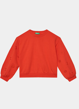 Czerwona bluza dziecięca United Colors Of Benetton