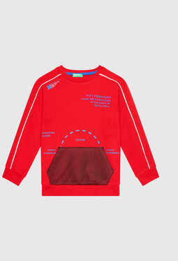 Czerwona bluza dziecięca United Colors Of Benetton