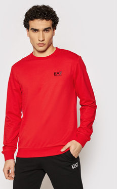 Czerwona bluza EA7 Emporio Armani